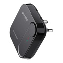 Porodo Bluetooth Audio Transmitter Connects Two Headphones Simultaneously Black