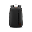 Porodo Gaming Water-Resistant PU Laptop Backpack With USB-C Port Black/Orange