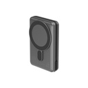 Energea Magpac Pro, 10000Mah Magsafe Compatible Power Bank With Built-In Cable And Stand - Gun/Blk