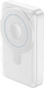 Bazic Gopower 10K, 10000Mah Magsafe Compatible Power Bank With Built-In Apple Watch Charger - White