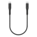 Energea Flow USB 3.2 Gen 2 C-C Cable 10GBPS, 240W With Velcro Cable Tie 30CM - Black