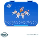 Snax Box Bonjour Bento Mini Lunch Box, 6/4 CMPT, Spaceman 2022