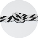 La Ribbons - 5mm, black + white color mix