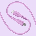 Microdia Fruitywire Pd100W 1.3M Usb-C To Usb-C Cable (W/E-Marker Chip), Liquid Silicon. Lavander