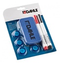 Starter-Set Basic: 1 eraser magnetic, 4 magnets Ã˜ 30 mm, 2 board marker (red, black)