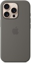 Apple iPhone 16 Pro Silicone Case with Mag Safe - Stone Gray