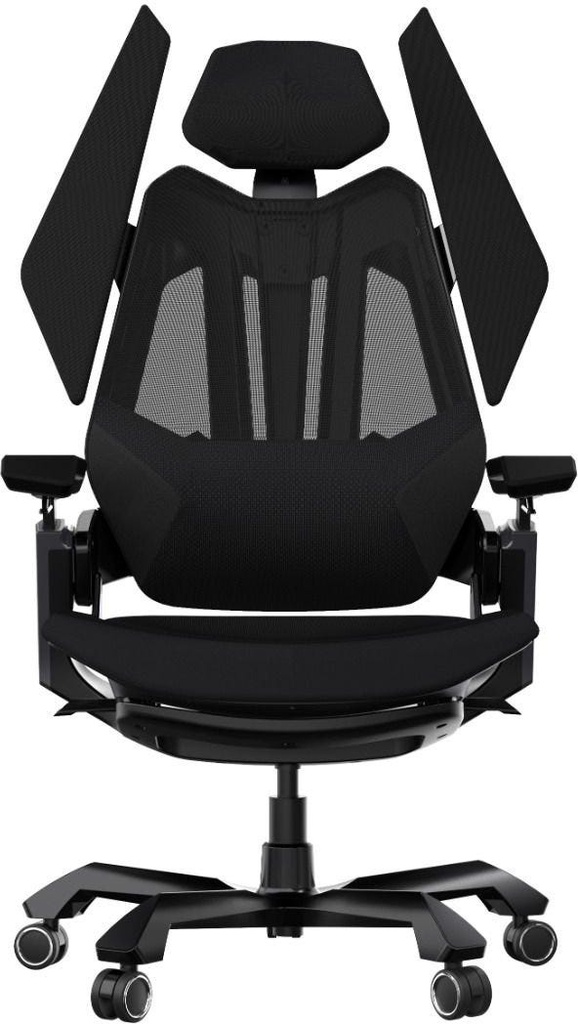 GamerTek Final Boss Gaming Chair – All Black, Fabric & Mesh GamerTek Final Boss Gaming Chair – All Black, Fabric & Mesh