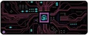 GamerTek Circuit Hot Pink Desk Mat