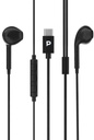 Powerology Type-C Connector Stereo Earphone(1.2m/4ft) Black