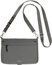 Mageasy 2L Sacoche Utility Crossbody Bag + Strap Phone Lanyard 20Mm-Graphite Black + Concrete Gray