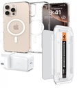 iPhone 16 Pro Wall Charger Bundle (Liquid Crystal Magfit Case / Tr Ez Fit Hd Screen Protector / Pe2008Uk Wall Charger 30W)