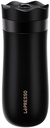 Lepresso Insulated Mug With French Press - Black
