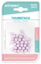 Pin Push  30 Pieces Rounded    Purple Pastel