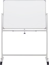 Whiteboard Mobile Magnetic DD With Stand Aluminuim Frame  Metal 90  x  120  cm  White