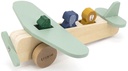 Wooden animal airplane