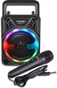 Bontempi Mini Wireless Speaker With Dynamic Microphone And Light Effects New