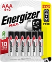 Energizer Battery Max Alk AAA Bp 4+2 