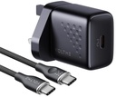 Voltme 30W Fast Charging Kit (Revo 30W Gan + Usb C To C 1M Rugg 3A 60W Cable Bundle Kit )