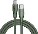 Voltme Powerlink Rugg Double Nylon Cable Type C to Type C 3A / 1M (60W) GREEN 