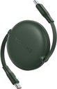 Voltme Powerlink YoYo Cable 3A 1.0M Retractable (Dual-Way Retractable Cable) Type C to Type C 60W England GREEN 