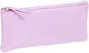 Pencil Case Flat Pocket Leather 22X11 Cm Lilac 