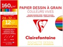 Color Paper 160 24X24 Cm Packet 12Sh+3Sh Bright Colors