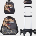Trolly 3 Wheels Backpack Multi Comp T-Rex 17"" & L.Bag, P.Case Set