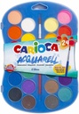 Watercolor Pan Set Of 24 +Brush Ø30mm AST