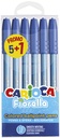 Ball Point Pen 1mm , Set of 4 Pcs Blue Color, Carioca - FIORELLA