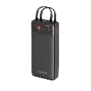 Platinum Jovial Series Power Bank 20000Mah Built-In Cables - Black