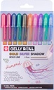 Sakura Gelly Roll Gold & Silver Shadow set | 10 colors