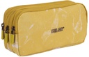 Pencil Case 3 Zipper  Lava Yellow