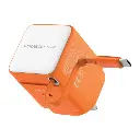Momax 1-Charge 65W Gan 1 Port Charger With Built-In Usb-C Cable - Orange