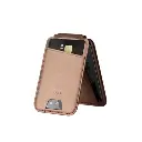 Momax 1-Wallet Magnetic Card Holder With Stand - Rose Gold