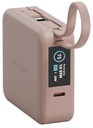 Energea Magpac Mini Plus 10000Mah Magsafe Compatible Power Bank With Built-In C Cables & Display - Pink