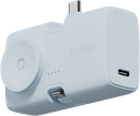 Bazic Gopower Koda, 3In1 5000Mah Foldable Usb-C / Lightning Pin Powerbank With Apple Watch Charger - Bubblegum
