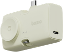 Bazic Gopower Koda, 3In1 5000Mah Foldable Usb-C / Lightning Pin Powerbank With Apple Watch Charger - Pistachio