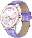 Elle Soleil Smart Watch Purple Leather Plus 2 Straps Purple 