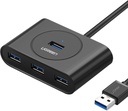 Ugreen 4-In-1 Usb 3.0 Data Hub 1 Meter Cable (Black)