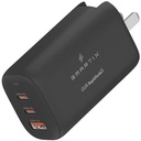 Smartix Premium US/UK/EU Wall Adaptor 65W Gan Black