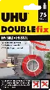UHU Doublefix Tape Invisible Blister 1.5Mx19 75Kg 44868