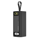 Porodo 20000Mah 130W Power Bank 1M Retractable Type-C Cable ,Pd-Pbfch066-Bk,Black