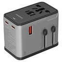 Porodo Mega Volt Universal Travel Adapter,Pdfwch089Slbk,Silver Black