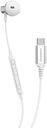 Powerology Type-C Mono Earphone,Pwtypecmowh,White