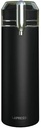 Lepresso 750Ml Double Wall Vacuum Functional Sparkling Water Bottle - Black