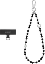 Mageasy Beaded Wrist Strap + Strap Card Snap Hook (With Strap Card)- Midnight Heart