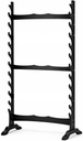 Vertical Wooden Sword Rack – Free-Standing Katana Display Stand 10-Tier