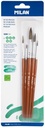 Brushes Round, NÂº 0, 4,6, 8 And 12 (Goat & Synthetic Hair) 101 Series, Set Of 5 Pcs