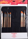 Talens Art Creation Oil & acrylic brush set polyester | 10 brushes + organiser