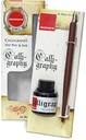 Dip Pen Wooden Holder & 35ml. Balck Ink